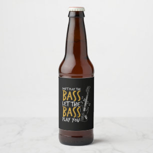 Étiquette Pour Bouteilles De Bière Guitariste Laissez l'anniversaire de la guitare ba