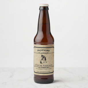 Étiquette Pour Bouteilles De Bière Halloween Witch Essence Apothecary Bière Étiquette