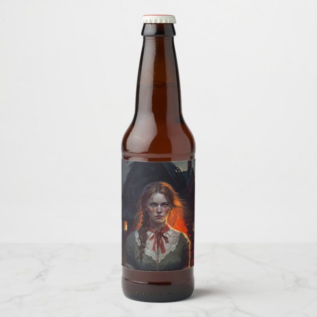 Étiquette Pour Bouteilles De Bière Haunting house (Devant)