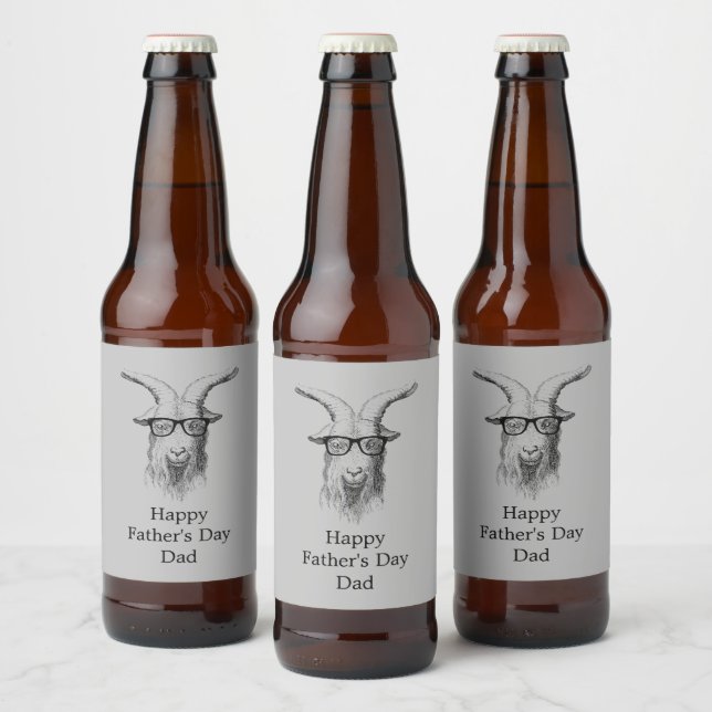 Étiquette Pour Bouteilles De Bière Hipster goat (Bouteilles)