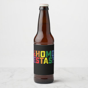 Étiquette Pour Bouteilles De Bière Homo Estas espagnol mexicain drôle Gay pride LGBTQ