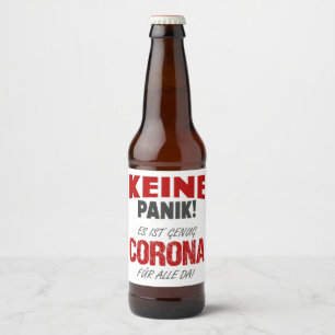 Étiquette Pour Bouteilles De Bière Il y a assez de corona pour tout le monde