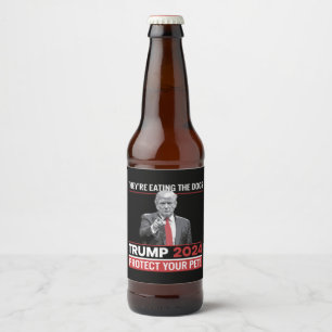 Étiquette Pour Bouteilles De Bière Ils mangent le débat Trump 2024 sur les chiens