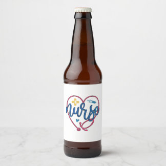 Étiquette Pour Bouteilles De Bière Infirmière en art