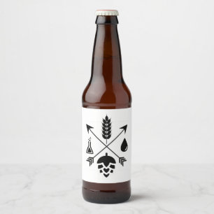 Étiquette Pour Bouteilles De Bière Ingrédients de bière Étiquette de bouteille de