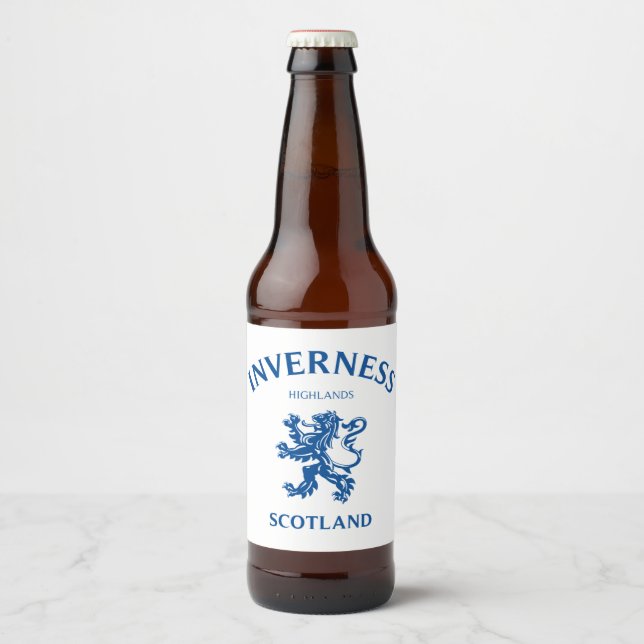 Étiquette Pour Bouteilles De Bière INVERNESS Ecosse (Devant)