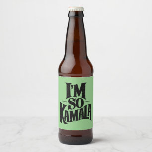 Étiquette Pour Bouteilles De Bière Je suis si Kamala Brat Green Meme