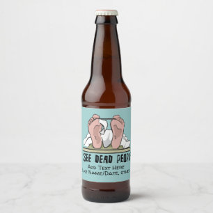 Étiquette Pour Bouteilles De Bière Je vois des morts personnalisés