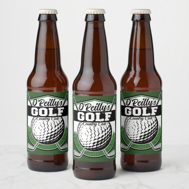 Étiquette Pour Bouteilles De Bière Joueur de golf Pro Golf Country Club (Bouteilles)