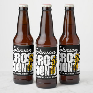 Étiquette Pour Bouteilles De Bière Joueur d'équipe d'exécution d'AJOUT TEXTE inter-pa