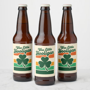 Étiquette Pour Bouteilles De Bière Jour de la Saint Patrick Wee Little Hooligan Drôle
