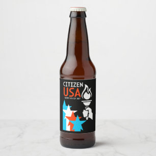 Étiquette Pour Bouteilles De Bière Jour de l'indépendance américaine