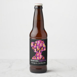 Étiquette Pour Bouteilles De Bière Journée internationale des femmes 8 mars