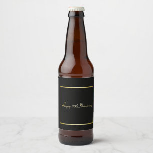Étiquette Pour Bouteilles De Bière Joyeux étiquette de bouteille du 50e anniversaire