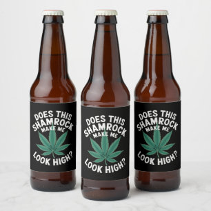 Étiquette Pour Bouteilles De Bière La fête drôle de la Saint-Patrick pour les gars Gr