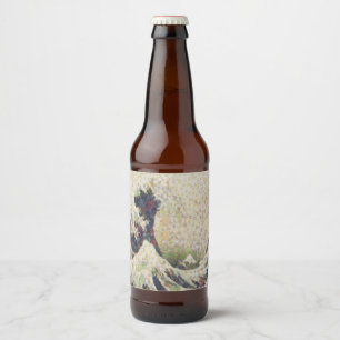 Étiquette Pour Bouteilles De Bière La Grande Vague De Melon Honeydew Belle OEuvre D'A