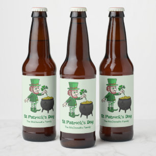 Étiquette Pour Bouteilles De Bière La Saint-Patrick