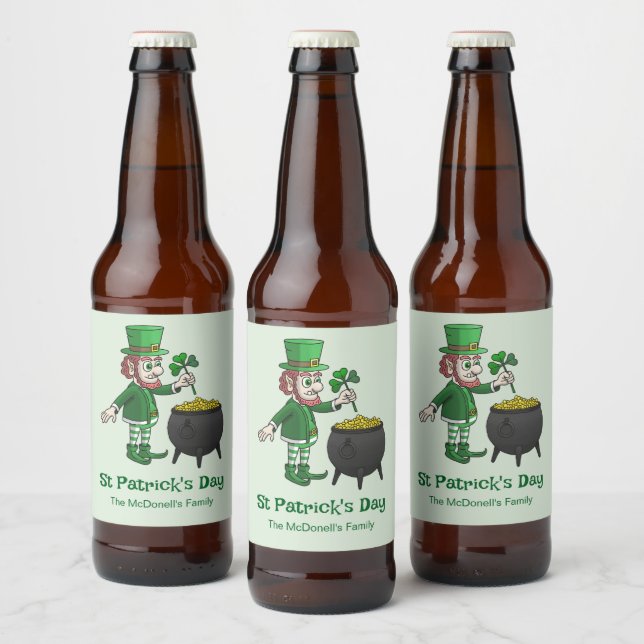 Étiquette Pour Bouteilles De Bière La Saint-Patrick (Bouteilles)