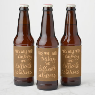 Étiquette Pour Bouteilles De Bière La Turquie et les relations difficiles