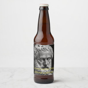 Étiquette Pour Bouteilles De Bière L'âme ne pense jamais sans une image