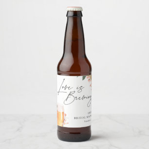 Étiquette Pour Bouteilles De Bière L'amour de la bière brasse la Fête des mariées
