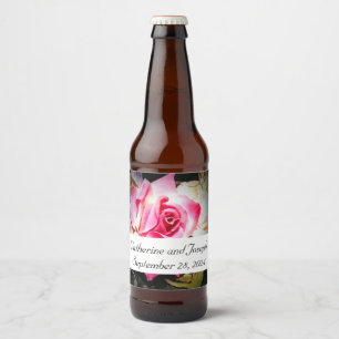 Étiquette Pour Bouteilles De Bière L'amour est dans Bloom Rose Food and Beverage Étiq