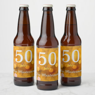 Étiquette Pour Bouteilles De Bière l'anniversaire personnalisé