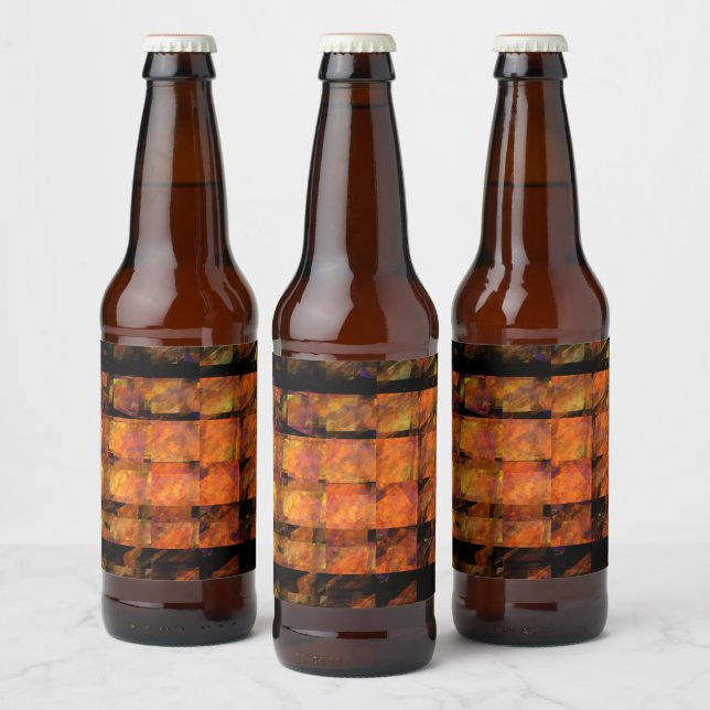 Étiquette Pour Bouteilles De Bière L'art Abstrait au mur (Bouteilles)