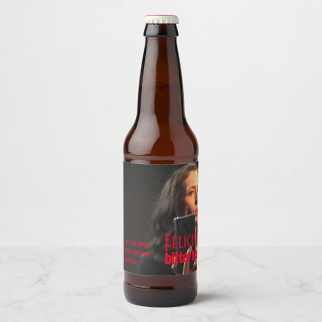 Étiquette Pour Bouteilles De Bière Le Étiquette amer de Felicity (Devant)