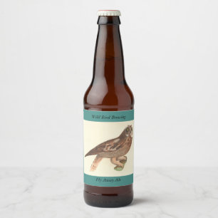 Étiquette Pour Bouteilles De Bière Le hibou à oreilles courtes (Otus palustris) New Y