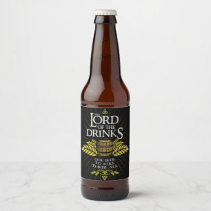 Étiquette Pour Bouteilles De Bière Le Seigneur des Boissons Bière