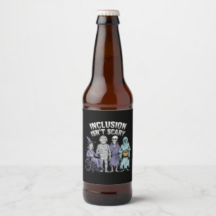 Étiquette Pour Bouteilles De Bière L'inclusion drôle n'est pas effrayante Professeur