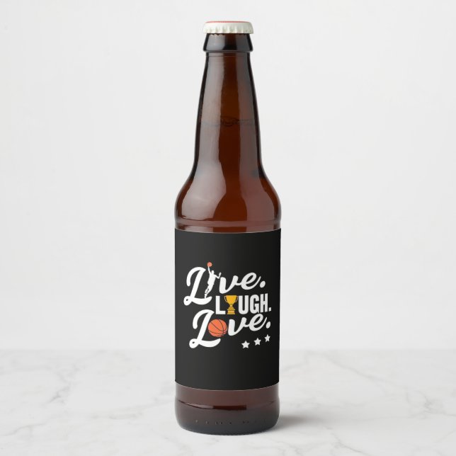 Étiquette Pour Bouteilles De Bière Live Lough Love Basketball (Devant)