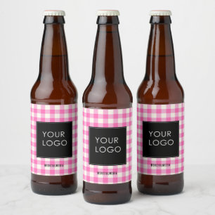 Étiquette Pour Bouteilles De Bière Logo d'entreprise de la société Gingham Corporate