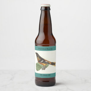 Étiquette Pour Bouteilles De Bière L'Oriole d'Or ou de Baltimore (Icterus galbula)