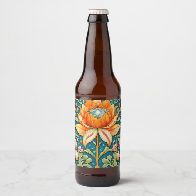 Étiquette Pour Bouteilles De Bière lotus (Devant)