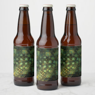 Étiquette Pour Bouteilles De Bière Lumières dans la ville Art Abstrait