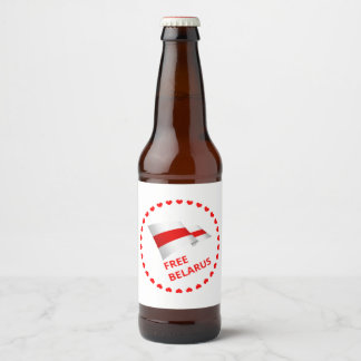 Étiquette Pour Bouteilles De Bière Lutte pour la liberté en Biélorussie.