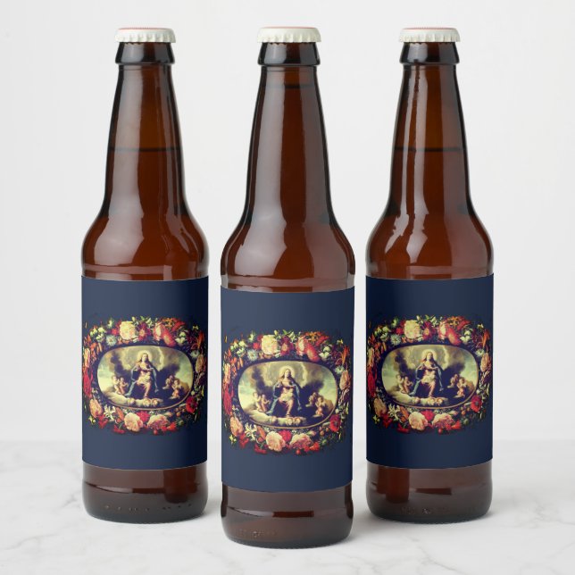 Étiquette Pour Bouteilles De Bière Madonna - Cor Maria - Virgin Mary (Bouteilles)