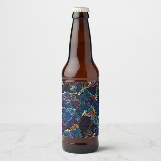 Étiquette Pour Bouteilles De Bière Marche à huile (Devant)