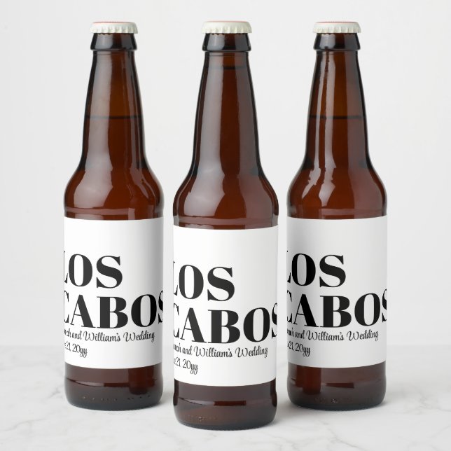 Étiquette Pour Bouteilles De Bière Mariage de destination personnalisée Bienvenue à L (Bouteilles)