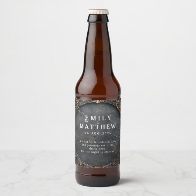 Étiquette Pour Bouteilles De Bière Mariage Imaginaire Dwarven Splendor (Devant)