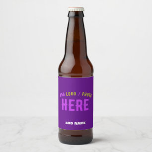 ÉTIQUETTE POUR BOUTEILLES DE BIÈRE MARQUE VERIFIEE INDIGO PERSONNALISABLE MODERNE CHI