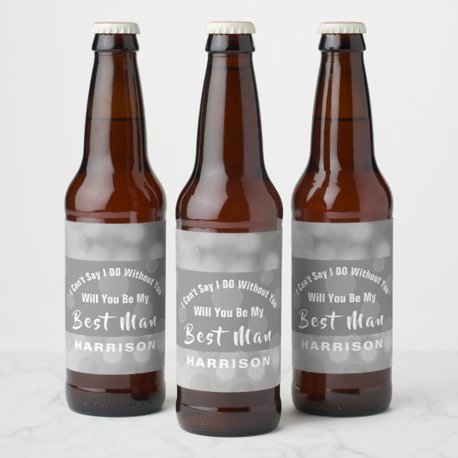 Étiquette Pour Bouteilles De Bière Meilleure proposition d'homme Bubbly Sparkly Perso (Bouteilles)