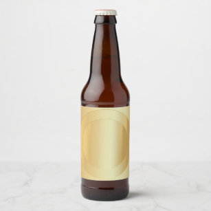 Étiquette Pour Bouteilles De Bière Modèle Faux Gold Blank personnalisé