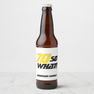 Étiquette Pour Bouteilles De Bière Motivational 70 Alors quel drôle 70e anniversaire