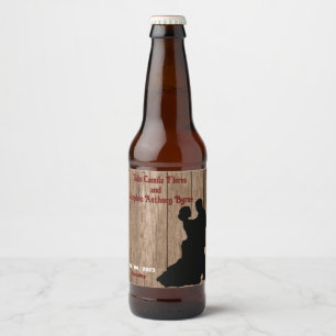 Étiquette Pour Bouteilles De Bière Noces de charpentier