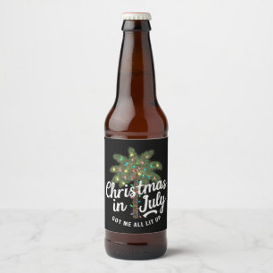 Étiquette Pour Bouteilles De Bière Noël en juillet m'a vraiment enflammé