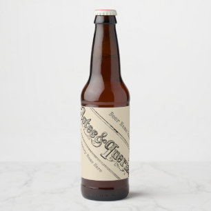 Étiquette Pour Bouteilles De Bière Notes vintages et questions Typograph