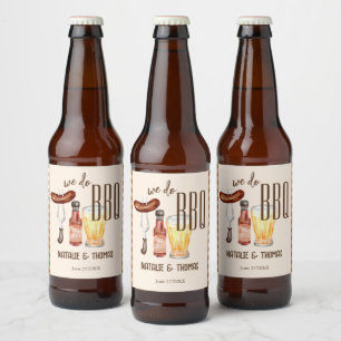 Étiquette Pour Bouteilles De Bière Nous faisons un BBQ barbecue enterrement de vie de